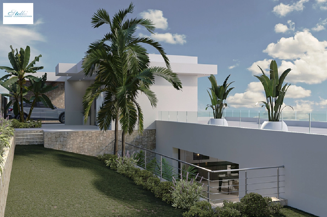 villa en Calpe(Partida Empedrola) en vente, construit 453 m², aire acondicionado, terrain 1013 m², 4 chambre, 5 salle de bains, ref.: BP-4308CAL-4