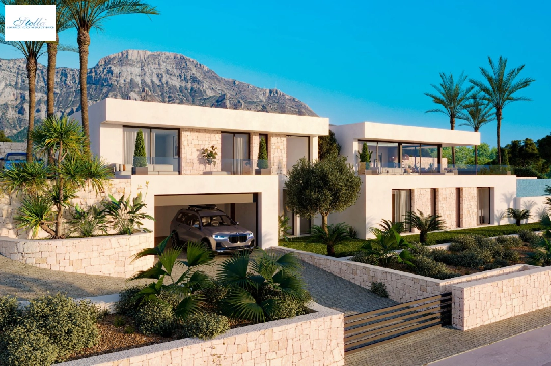 villa en Denia(San Juan) en vente, construit 322 m², ano de construccion 2026, + calefaccion central, aire acondicionado, terrain 1600 m², 4 chambre, 4 salle de bains, piscina, ref.: AS-0524-4