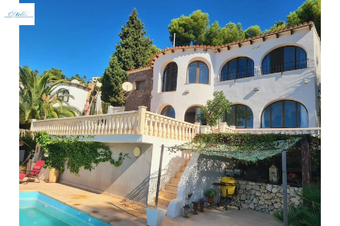 villa en Benissa(Montemar) en vente, construit 165 m², aire acondicionado, terrain 980 m², 3 chambre, 3 salle de bains, piscina, ref.: CA-H-1776-AMB-30