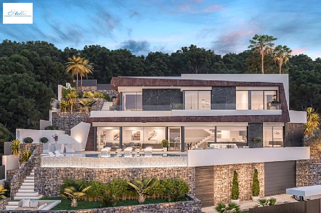 villa en Calpe(Maryvilla) en vente, construit 349 m², aire acondicionado, terrain 630 m², 4 chambre, 5 salle de bains, piscina, ref.: CA-H-1777-AMB-8