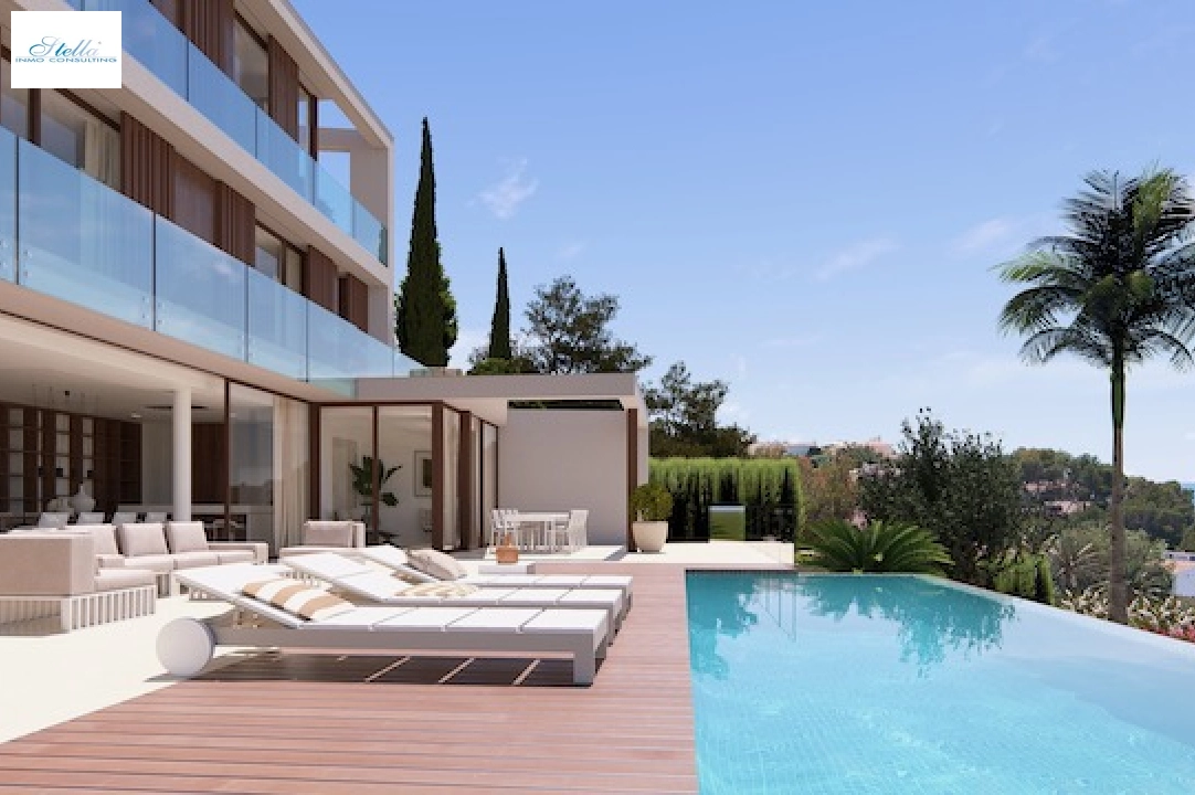 villa en Benissa(San Jaime) en vente, construit 831 m², aire acondicionado, terrain 770 m², 4 chambre, 4 salle de bains, piscina, ref.: CA-H-1775-AMB-8