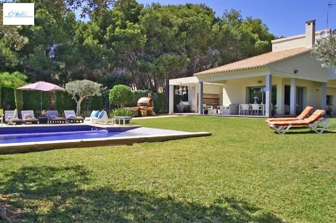 villa en Moraira(La Cometa) en vente, construit 268 m², aire acondicionado, terrain 1846 m², 5 chambre, 4 salle de bains, piscina, ref.: CA-H-1780-AMB-1