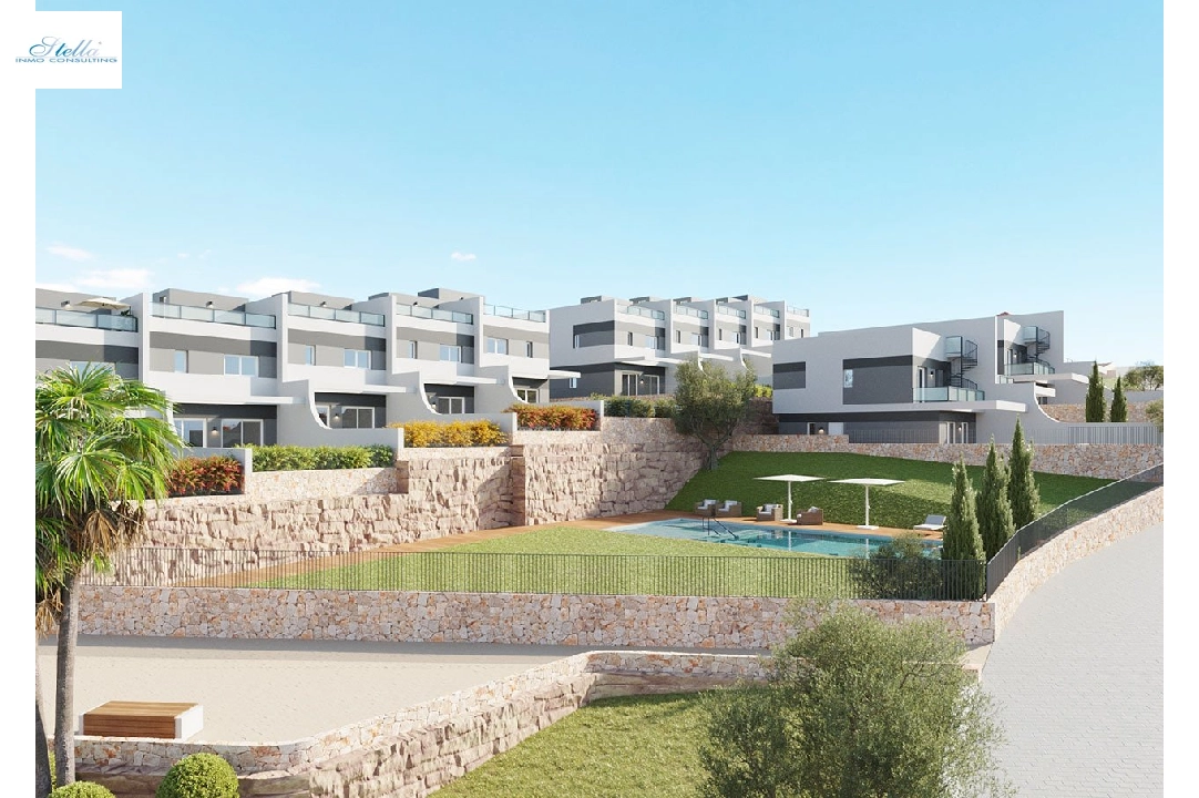 adosado en Finestrat en vente, construit 249 m², estado nuevo, aire acondicionado, 3 chambre, 2 salle de bains, piscina, ref.: HA-FIN-380-R02-1