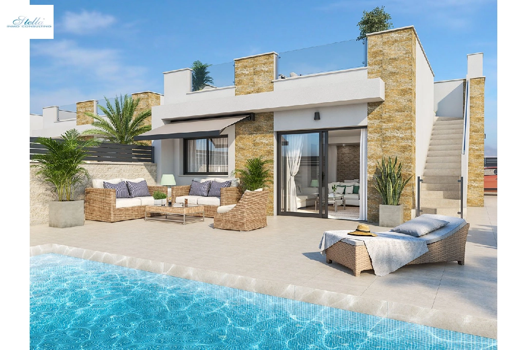 villa en Ciudad Quesada en vente, construit 183 m², estado nuevo, aire acondicionado, terrain 185 m², 3 chambre, 2 salle de bains, piscina, ref.: HA-CQN-111-E01-1