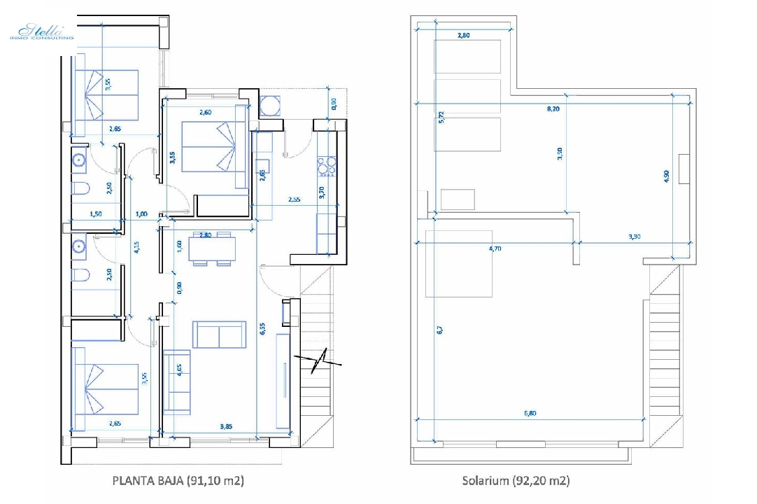 villa en Ciudad Quesada en vente, construit 183 m², estado nuevo, aire acondicionado, terrain 185 m², 3 chambre, 2 salle de bains, piscina, ref.: HA-CQN-111-E01-12