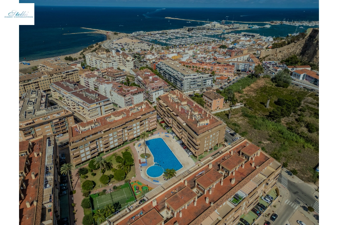 appartement en Denia en vente, construit 105 m², ano de construccion 2000, estado bien cuidado, + calefaccion central, aire acondicionado, 3 chambre, 2 salle de bains, piscina, ref.: MG-0424-26