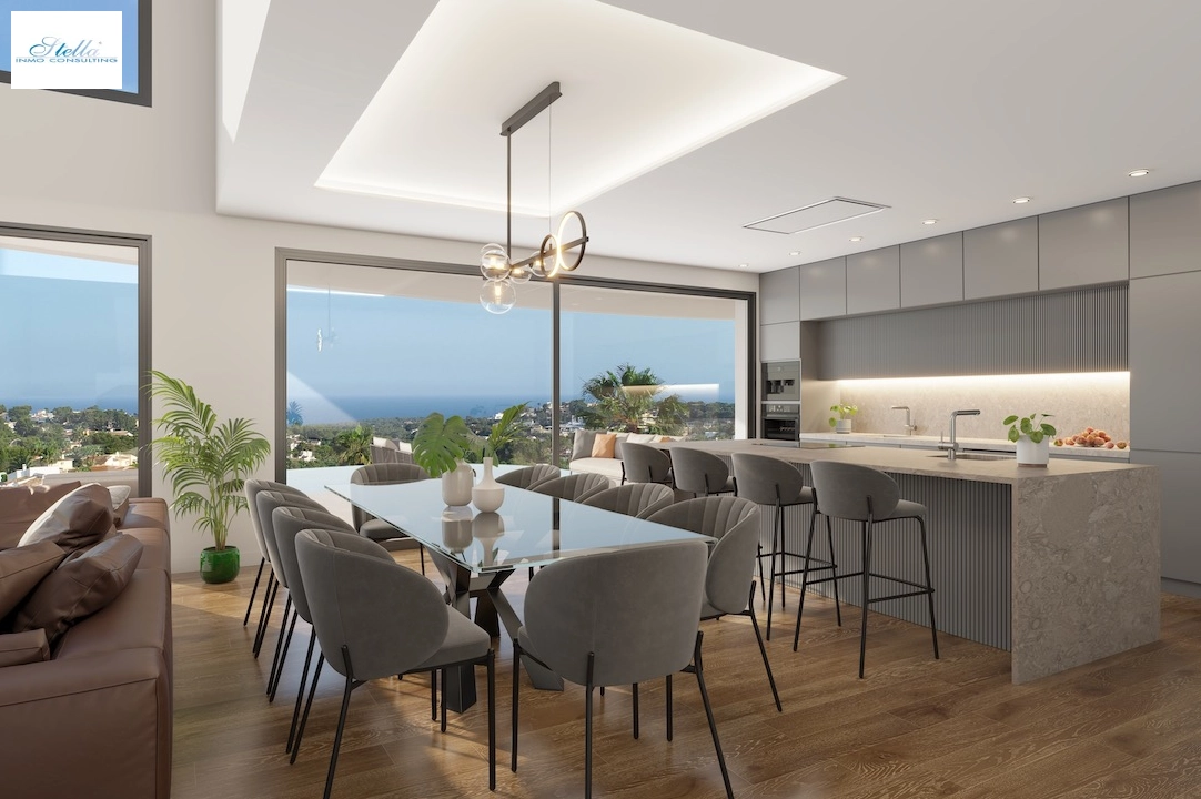 villa en Moraira(La Sabatera) en vente, construit 185 m², aire acondicionado, terrain 801 m², 4 chambre, 4 salle de bains, piscina, ref.: CA-H-1786-AMB-5