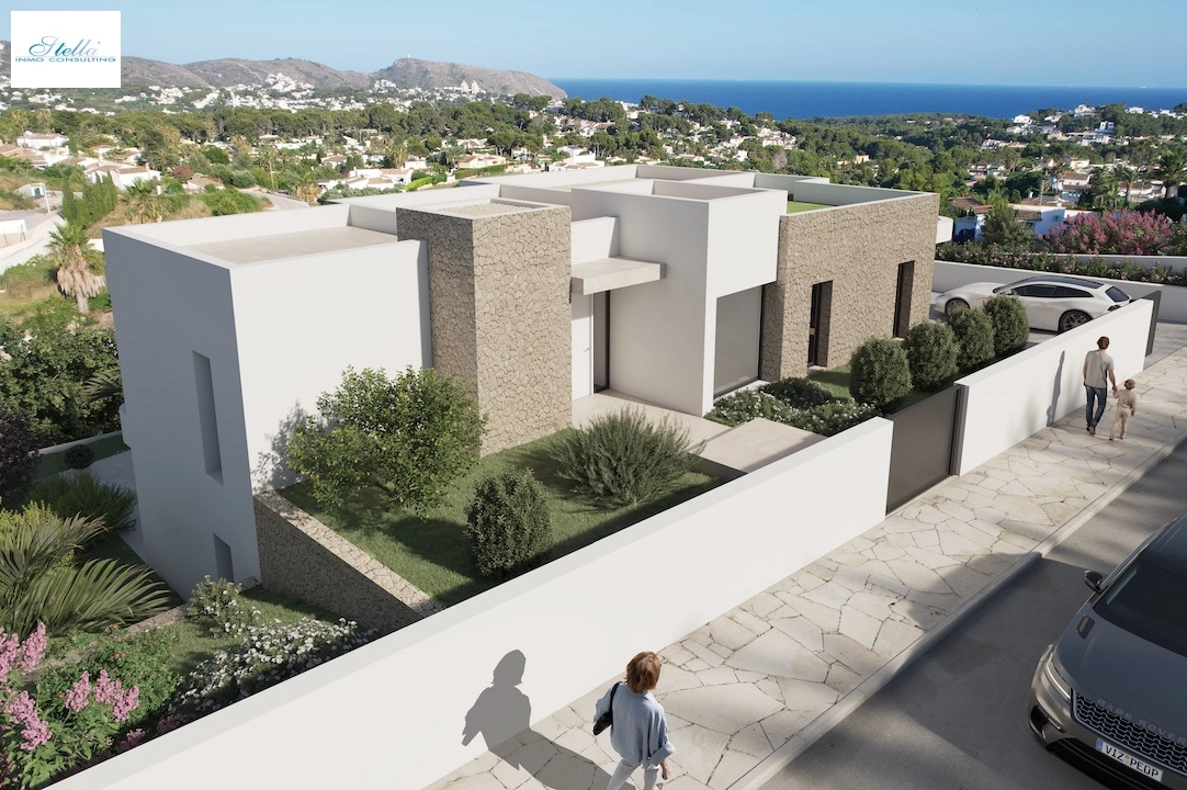 villa en Moraira(La Sabatera) en vente, construit 185 m², aire acondicionado, terrain 801 m², 4 chambre, 4 salle de bains, piscina, ref.: CA-H-1786-AMB-6