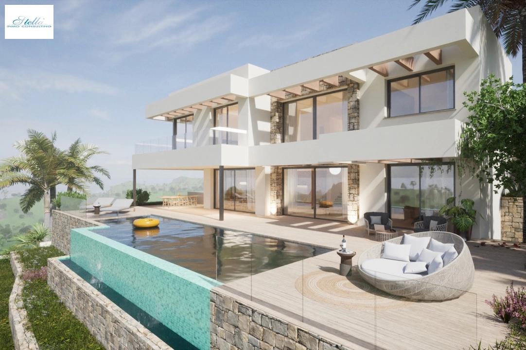 villa en Moraira(La Sabatera) en vente, construit 411 m², aire acondicionado, 4 chambre, 4 salle de bains, piscina, ref.: CA-H-1787-AMB-3