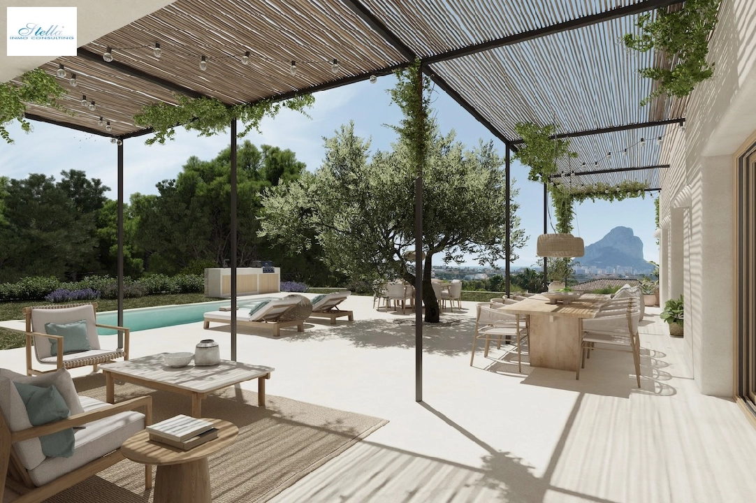 villa en Calpe(Calpe Town Centre) en vente, construit 349 m², aire acondicionado, terrain 1079 m², 3 chambre, 3 salle de bains, piscina, ref.: CA-H-1788-AMB-2