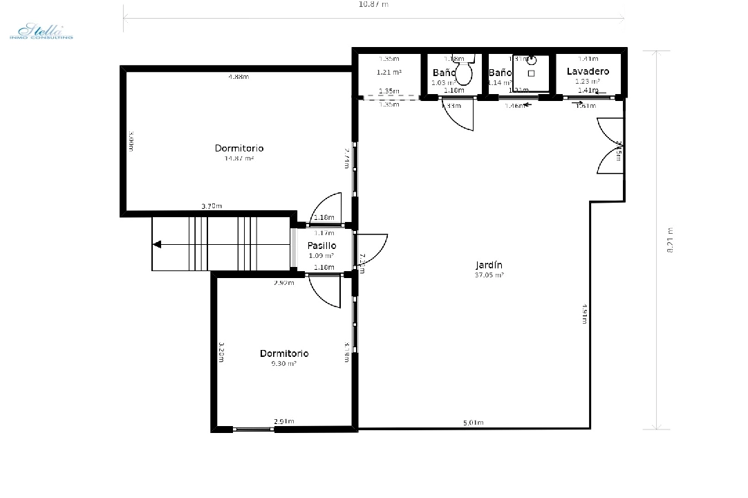 appartement en Moraira(Moraira Centre) en vente, construit 110 m², terrain 440 m², 4 chambre, 1 salle de bains, ref.: CA-A-1789-AMBE-32