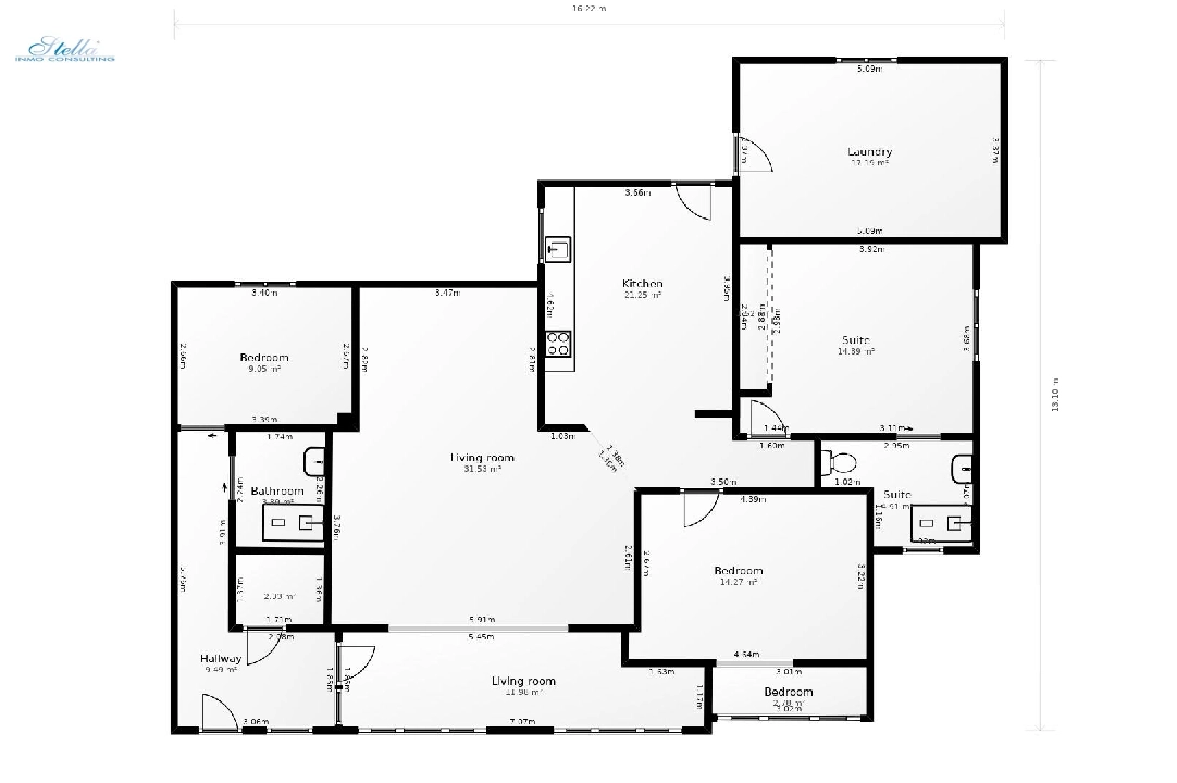 villa en Calpe(Pla roig) en vente, construit 145 m², aire acondicionado, terrain 800 m², 3 chambre, 2 salle de bains, piscina, ref.: COB-3377-10535-48