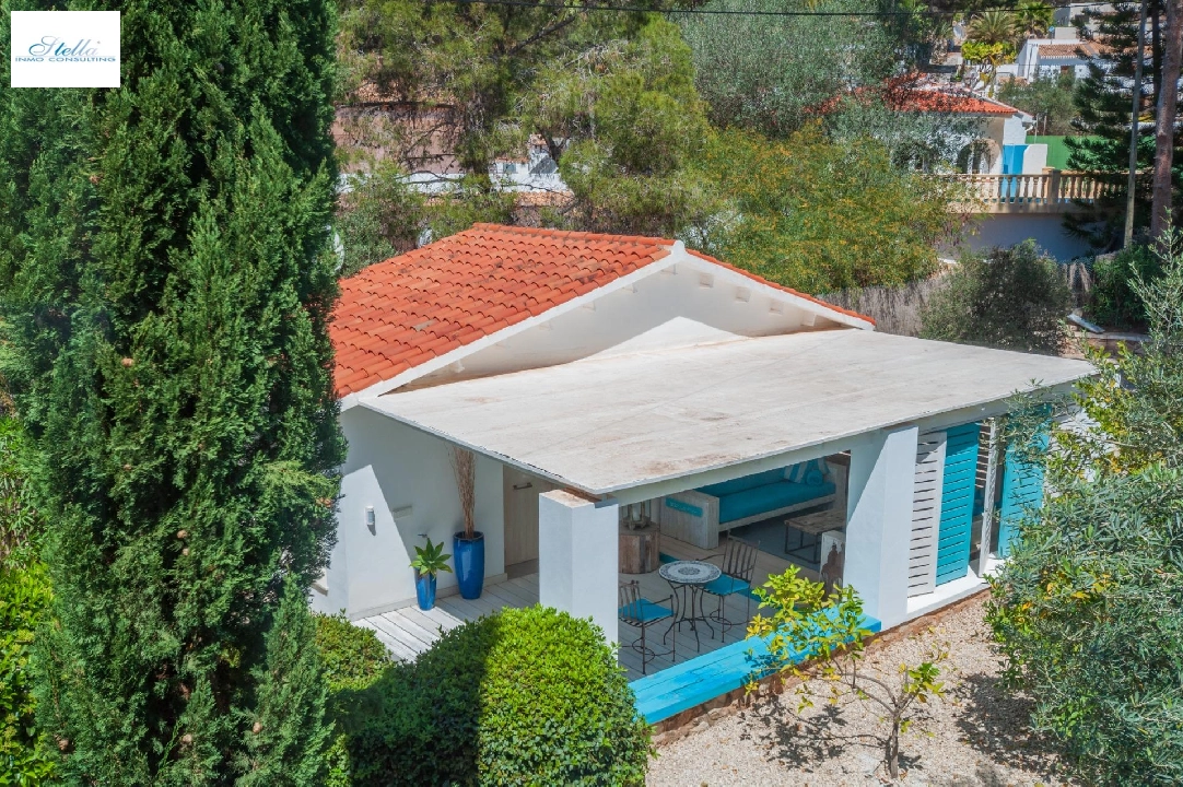 villa en Moraira(El Portet) en vente, construit 180 m², aire acondicionado, terrain 1300 m², 4 chambre, 4 salle de bains, piscina, ref.: COB-3455-10535-3