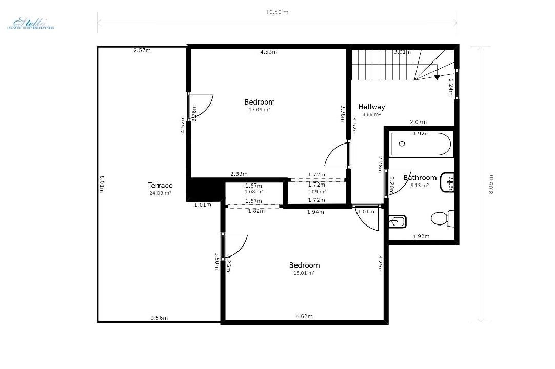 bungalow en Calpe(Garduix) en vente, construit 110 m², aire acondicionado, 2 chambre, 2 salle de bains, piscina, ref.: COB-3468-10535-26