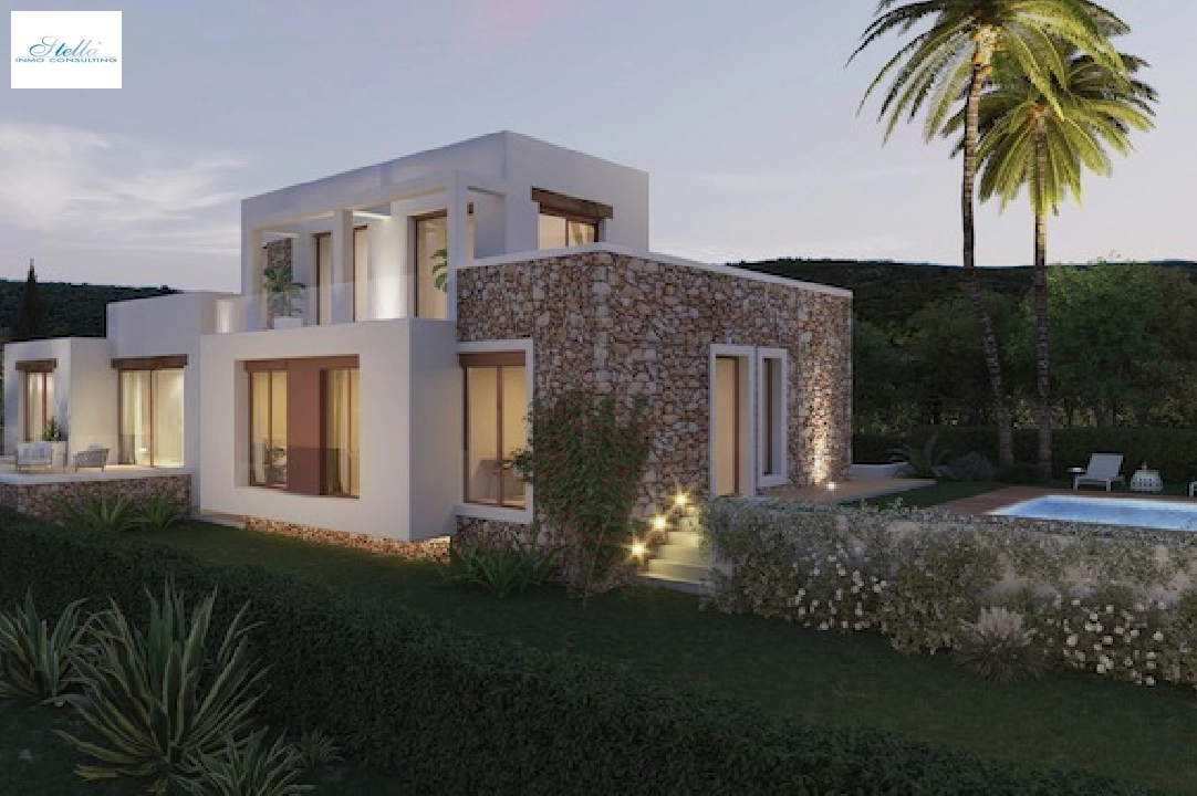 villa en Javea(Residencial Cansalades) en vente, construit 290 m², aire acondicionado, terrain 1520 m², 4 chambre, 4 salle de bains, piscina, ref.: CA-H-1798-AMBI-1