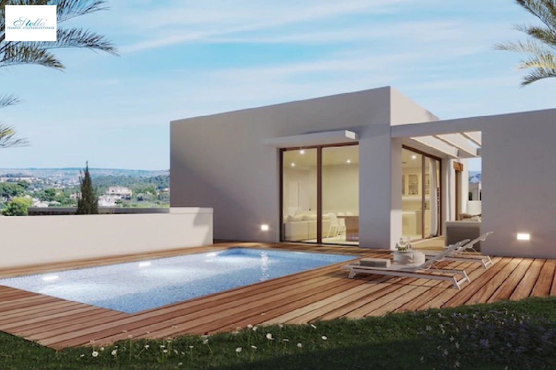 villa en Javea(Villes del vent) en vente, construit 170 m², aire acondicionado, terrain 1000 m², 3 chambre, 2 salle de bains, piscina, ref.: CA-H-1799-AMBI-1