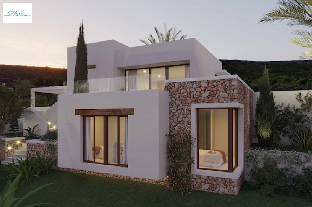 villa en Javea(Villes del vent) en vente, construit 170 m², aire acondicionado, terrain 1000 m², 3 chambre, 2 salle de bains, piscina, ref.: CA-H-1799-AMBI-4