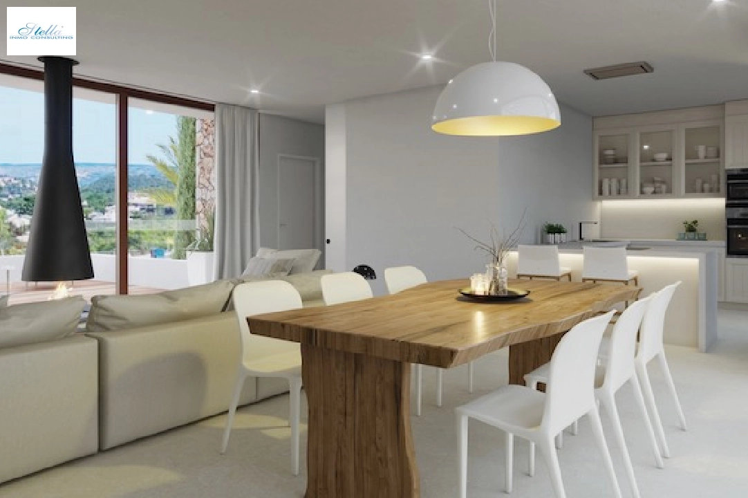 villa en Javea(Villes del vent) en vente, construit 170 m², aire acondicionado, terrain 1000 m², 3 chambre, 2 salle de bains, piscina, ref.: CA-H-1799-AMBI-6