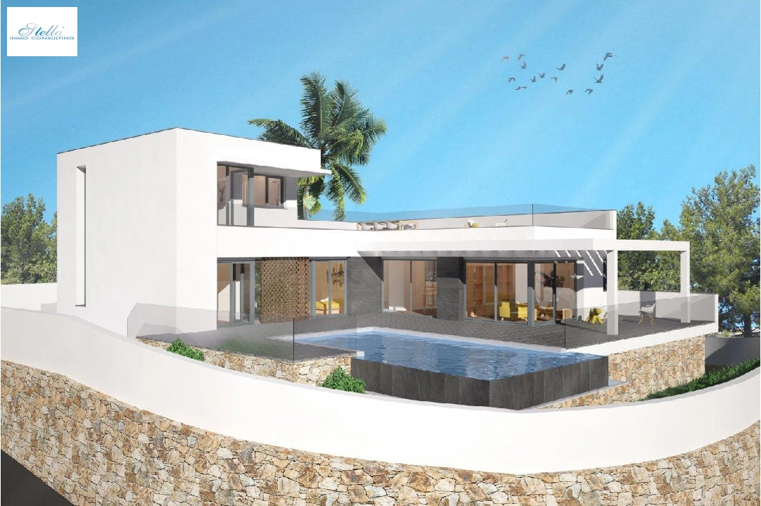 villa en Moraira en vente, construit 415 m², ano de construccion 2016, aire acondicionado, terrain 817 m², 3 chambre, 2 salle de bains, piscina, ref.: AM-10898DA-10