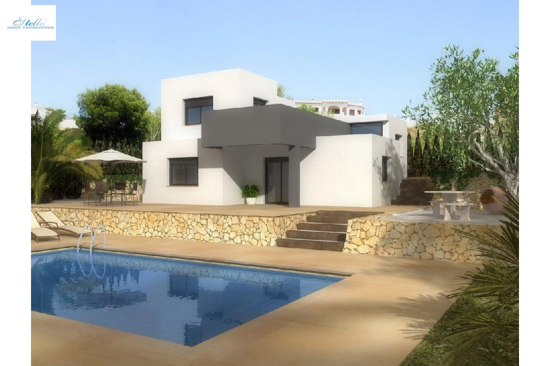 villa en Pedreguer en vente, construit 125 m², ano de construccion 2025, aire acondicionado, terrain 725 m², 3 chambre, 2 salle de bains, piscina, ref.: AM-11103DA-1