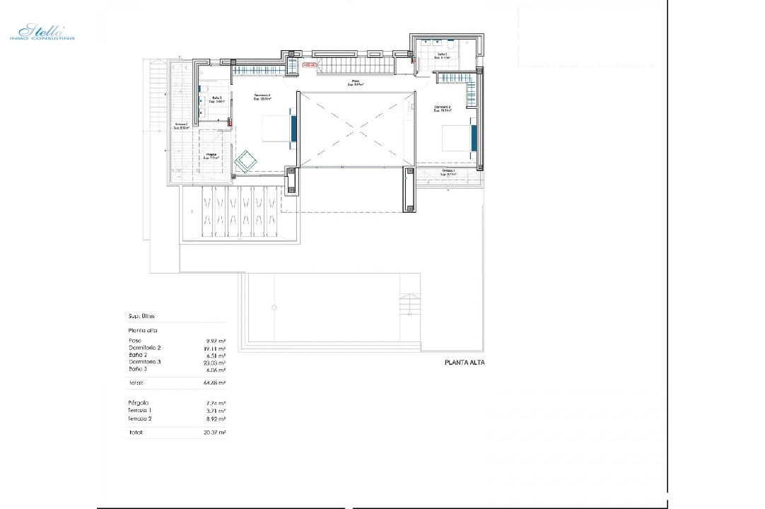 villa en Moraira en vente, construit 434 m², ano de construccion 2019, aire acondicionado, terrain 800 m², 4 chambre, 3 salle de bains, piscina, ref.: AM-11856DA-5