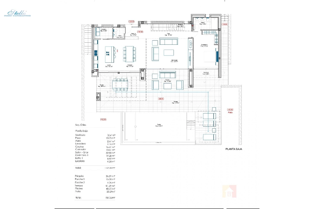 villa en Moraira en vente, construit 434 m², ano de construccion 2019, aire acondicionado, terrain 800 m², 4 chambre, 3 salle de bains, piscina, ref.: AM-11856DA-7