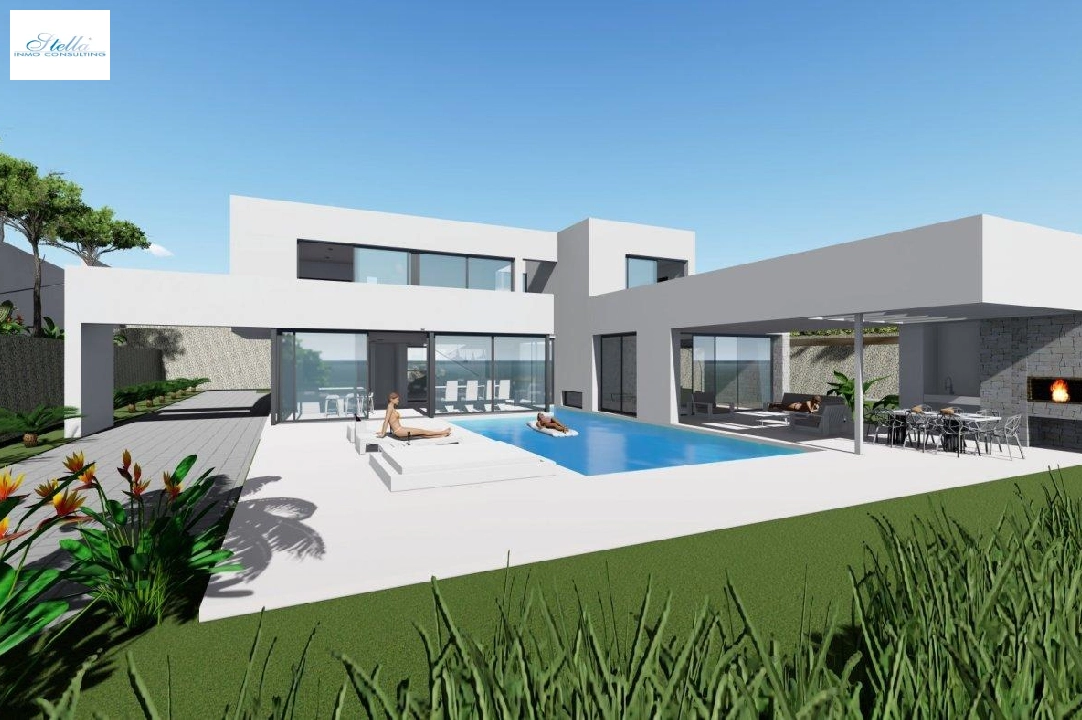 villa en Calpe en vente, construit 370 m², ano de construccion 2019, aire acondicionado, terrain 1252 m², 4 chambre, 4 salle de bains, piscina, ref.: AM-11348DA-1