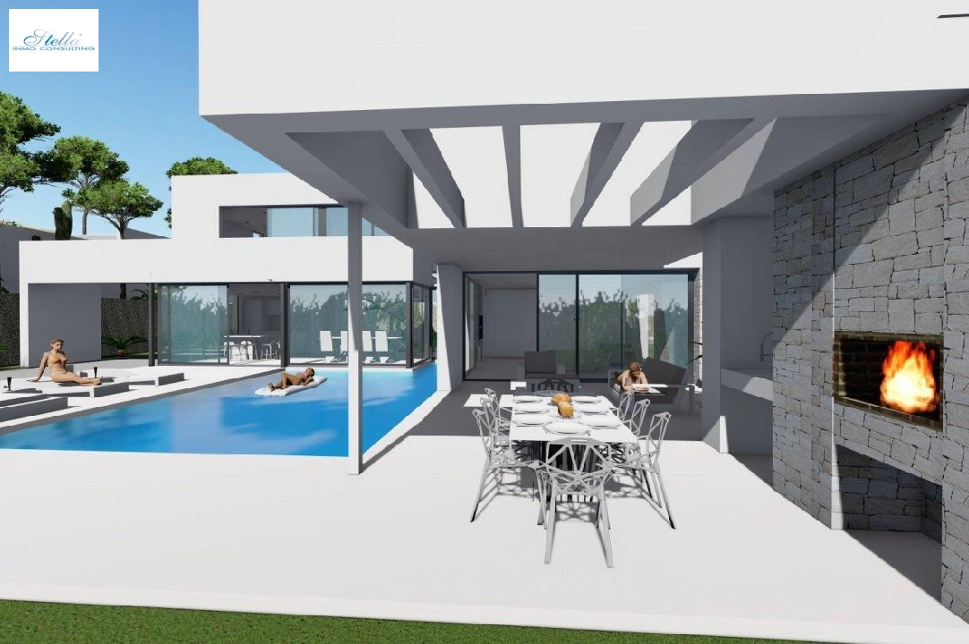 villa en Calpe en vente, construit 370 m², ano de construccion 2019, aire acondicionado, terrain 1252 m², 4 chambre, 4 salle de bains, piscina, ref.: AM-11348DA-3