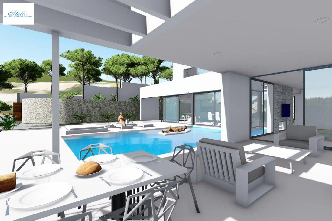 villa en Calpe en vente, construit 370 m², ano de construccion 2019, aire acondicionado, terrain 1252 m², 4 chambre, 4 salle de bains, piscina, ref.: AM-11348DA-4