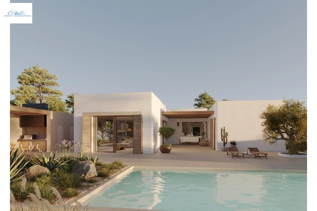 villa en Moraira en vente, construit 213 m², ano de construccion 2021, aire acondicionado, terrain 971 m², 4 chambre, 3 salle de bains, piscina, ref.: AM-11549DA-4