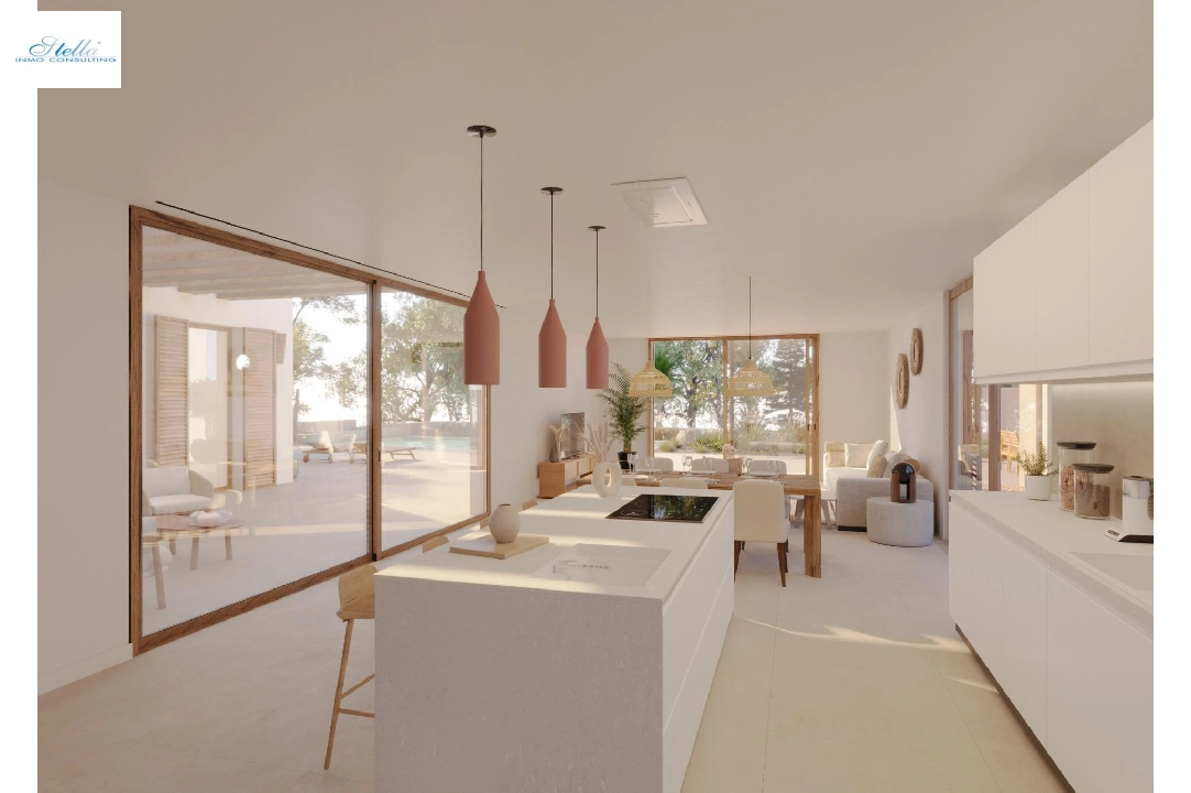 villa en Moraira en vente, construit 213 m², ano de construccion 2021, aire acondicionado, terrain 971 m², 4 chambre, 3 salle de bains, piscina, ref.: AM-11549DA-6