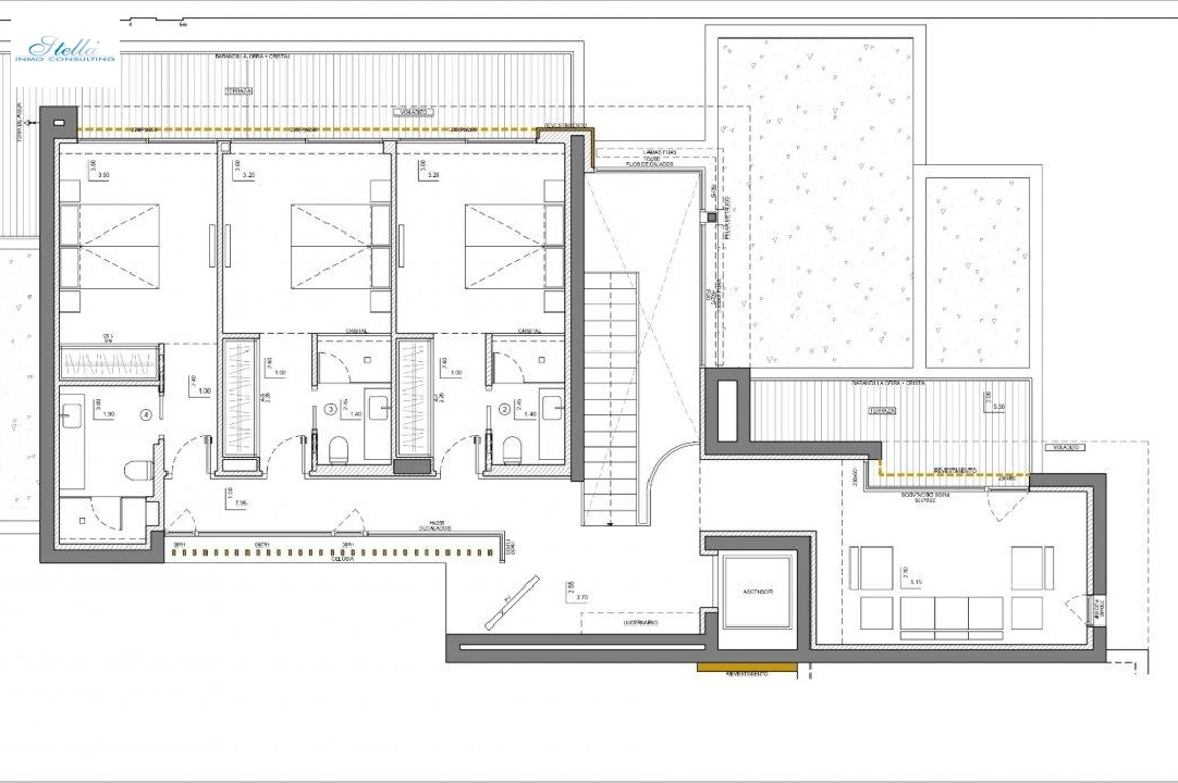 villa en Benissa en vente, construit 474 m², ano de construccion 2021, aire acondicionado, terrain 1565 m², 4 chambre, 4 salle de bains, piscina, ref.: AM-11597DA-10