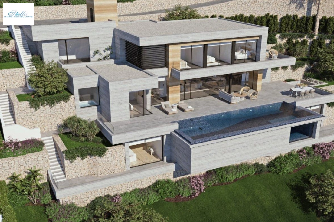 villa en Benissa en vente, construit 474 m², ano de construccion 2021, aire acondicionado, terrain 1565 m², 4 chambre, 4 salle de bains, piscina, ref.: AM-11597DA-6