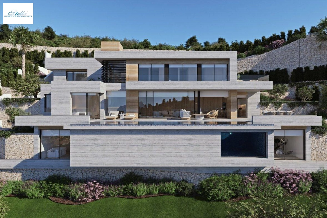 villa en Benissa en vente, construit 474 m², ano de construccion 2021, aire acondicionado, terrain 1565 m², 4 chambre, 4 salle de bains, piscina, ref.: AM-11597DA-7