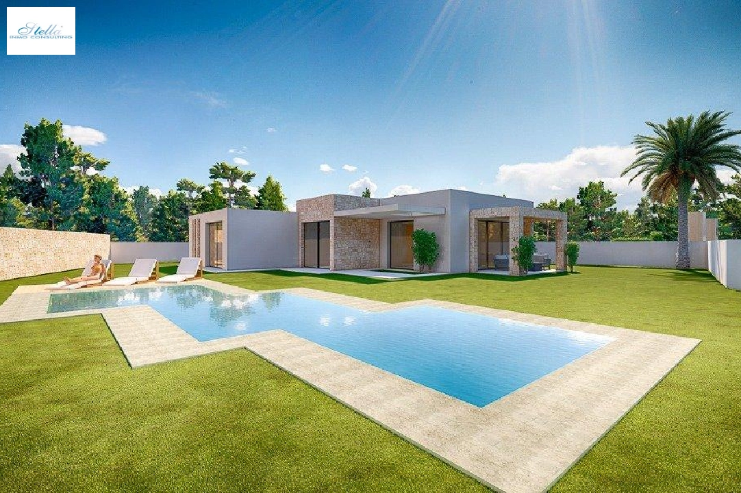 villa en Benissa en vente, construit 164 m², ano de construccion 2021, aire acondicionado, terrain 1001 m², 3 chambre, 2 salle de bains, piscina, ref.: AM-11607DA-2