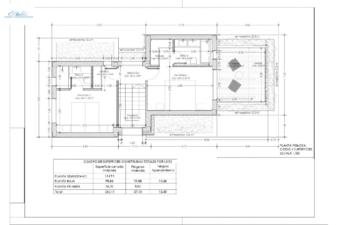 villa en Oliva en vente, construit 262 m², ano de construccion 2022, aire acondicionado, terrain 462 m², 4 chambre, 5 salle de bains, piscina, ref.: AM-11592DA-13