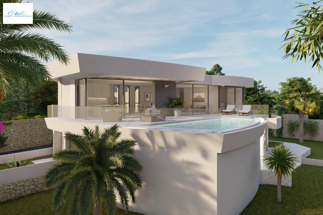 villa en Calpe en vente, construit 273 m², ano de construccion 2022, aire acondicionado, terrain 805 m², 4 chambre, 4 salle de bains, piscina, ref.: AM-11772DA-1