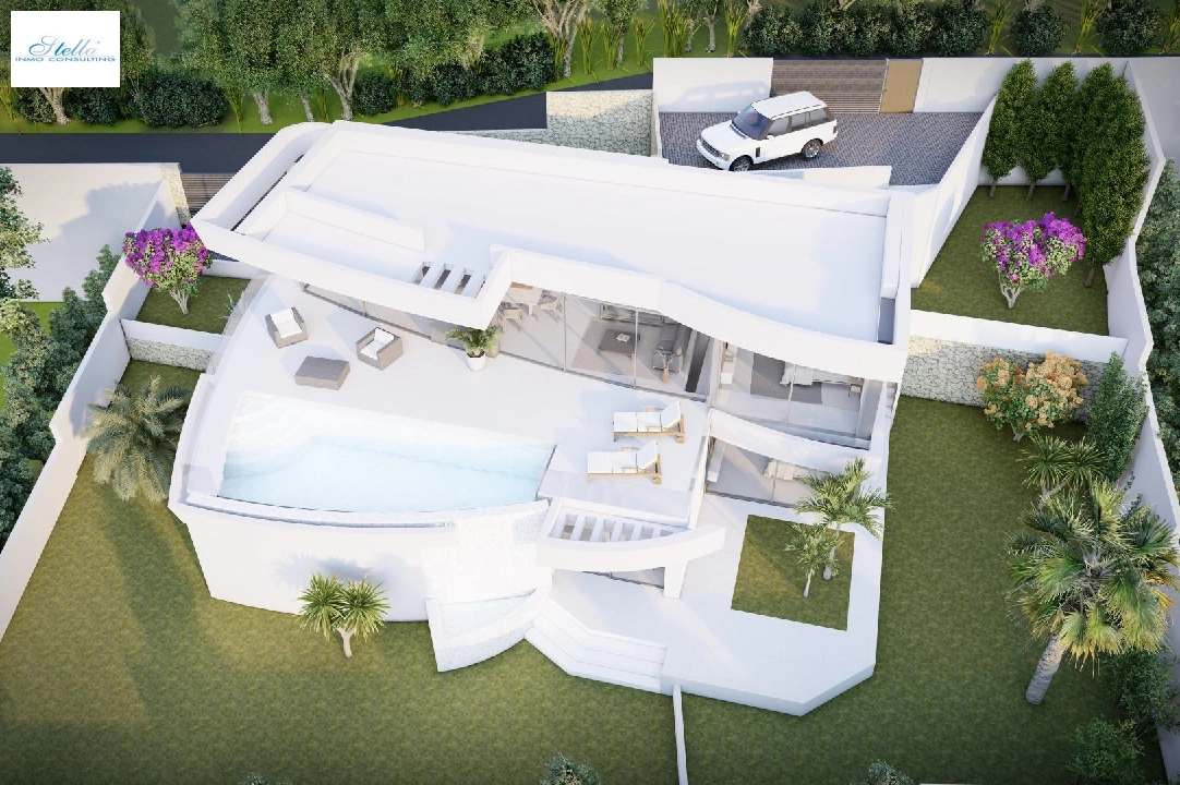 villa en Calpe en vente, construit 273 m², ano de construccion 2022, aire acondicionado, terrain 805 m², 4 chambre, 4 salle de bains, piscina, ref.: AM-11772DA-12