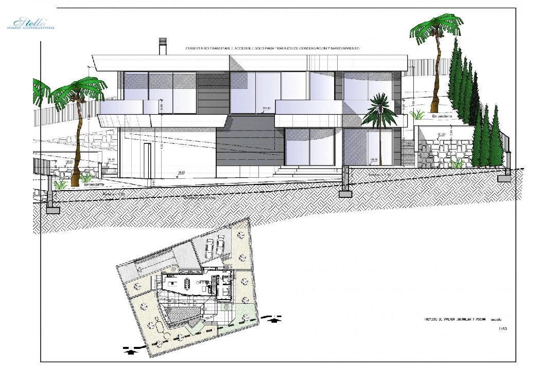 villa en Calpe en vente, construit 273 m², ano de construccion 2022, aire acondicionado, terrain 805 m², 4 chambre, 4 salle de bains, piscina, ref.: AM-11772DA-14