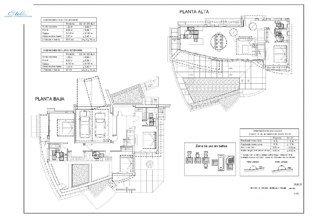 villa en Calpe en vente, construit 273 m², ano de construccion 2022, aire acondicionado, terrain 805 m², 4 chambre, 4 salle de bains, piscina, ref.: AM-11772DA-19