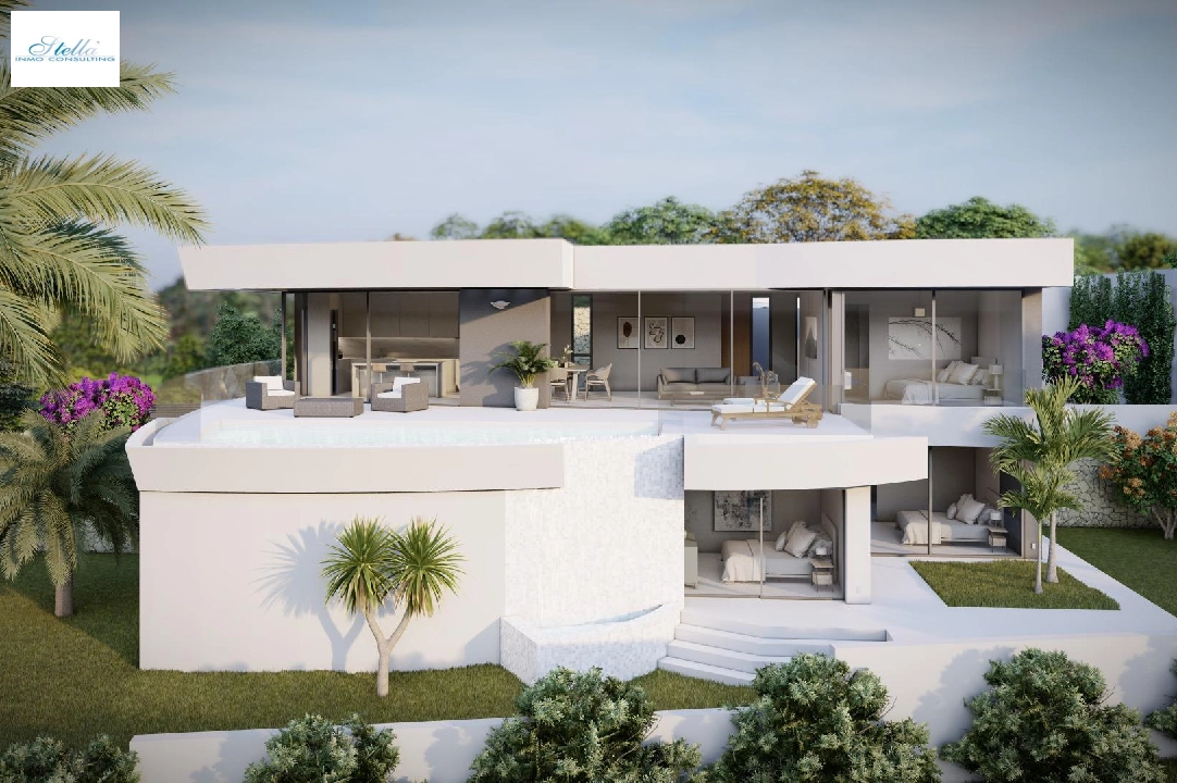 villa en Calpe en vente, construit 273 m², ano de construccion 2022, aire acondicionado, terrain 805 m², 4 chambre, 4 salle de bains, piscina, ref.: AM-11772DA-2