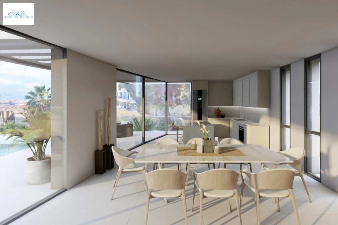 villa en Calpe en vente, construit 273 m², ano de construccion 2022, aire acondicionado, terrain 805 m², 4 chambre, 4 salle de bains, piscina, ref.: AM-11772DA-7