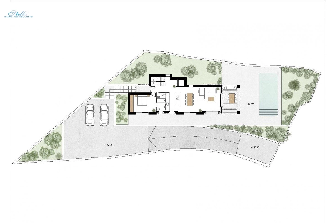 villa en Benissa en vente, construit 450 m², ano de construccion 2023, aire acondicionado, terrain 800 m², 3 chambre, 3 salle de bains, piscina, ref.: AM-11844DR-5