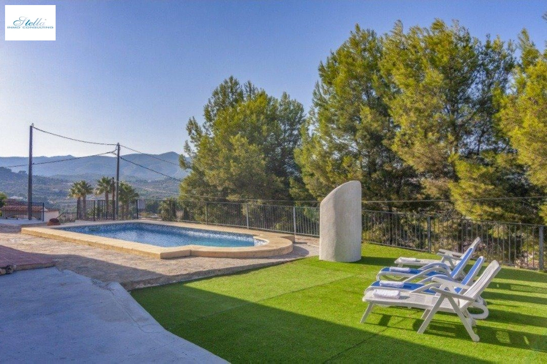 villa en Calpe en vente, construit 90 m², + estufa, aire acondicionado, terrain 800 m², 3 chambre, 1 salle de bains, piscina, ref.: AM-11853DR-7