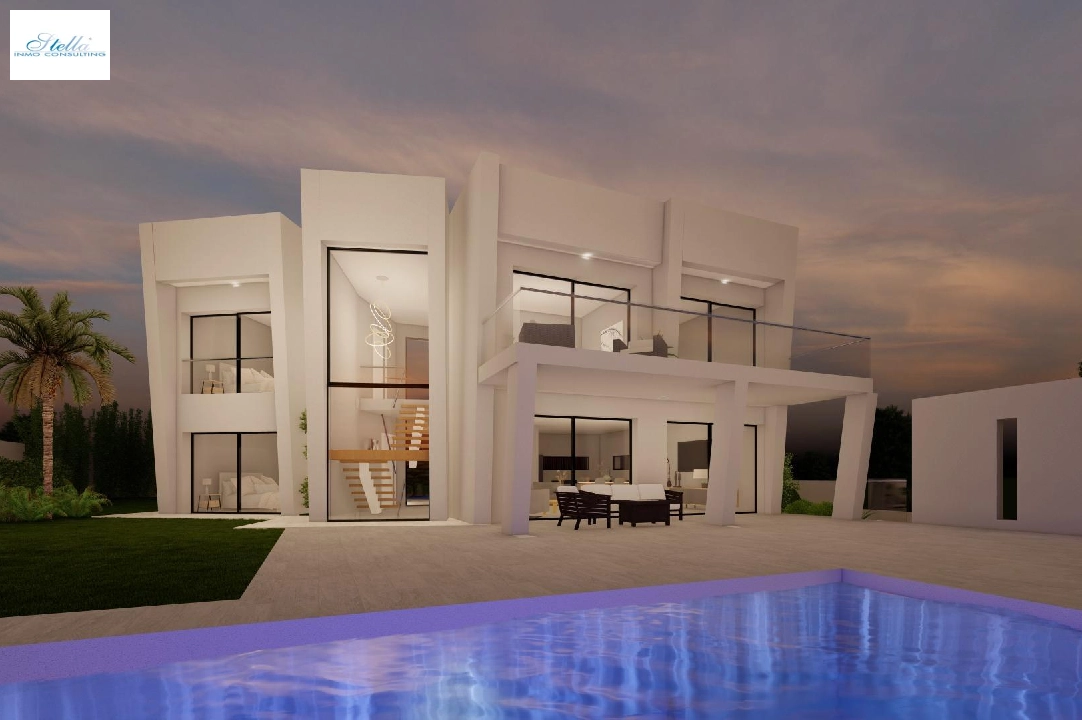 villa en Moraira en vente, construit 365 m², ano de construccion 2023, aire acondicionado, terrain 967 m², 4 chambre, 4 salle de bains, piscina, ref.: AM-11867DA-1