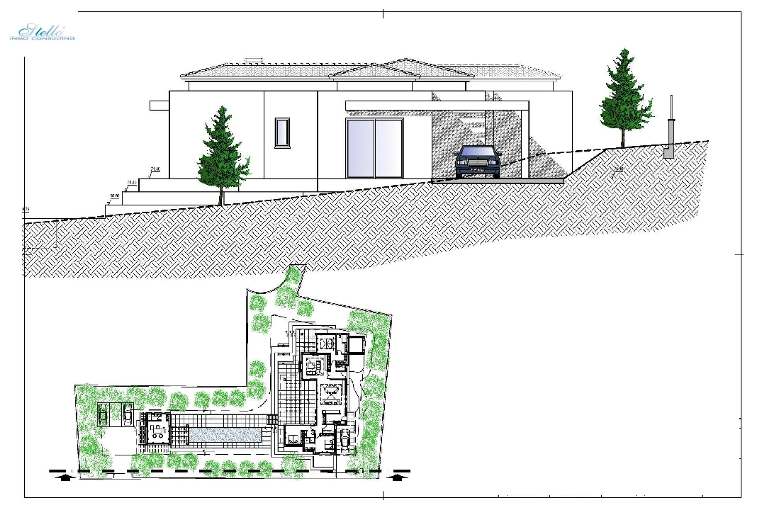 villa en Javea en vente, construit 420 m², ano de construccion 2023, aire acondicionado, terrain 1741 m², 4 chambre, 5 salle de bains, piscina, ref.: AM-12003DA-10