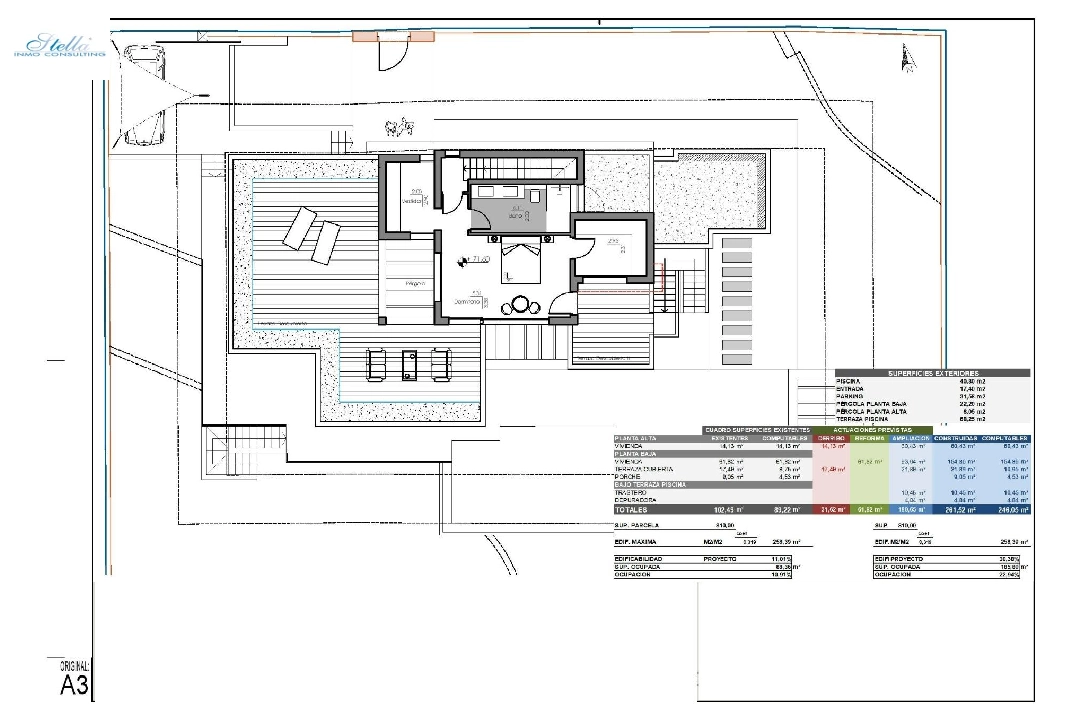 villa en Moraira en vente, construit 261 m², ano de construccion 2023, aire acondicionado, terrain 810 m², 4 chambre, 3 salle de bains, piscina, ref.: AM-12027DA-21