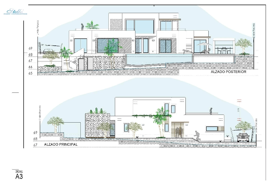 villa en Moraira en vente, construit 261 m², ano de construccion 2023, aire acondicionado, terrain 810 m², 4 chambre, 3 salle de bains, piscina, ref.: AM-12027DA-23