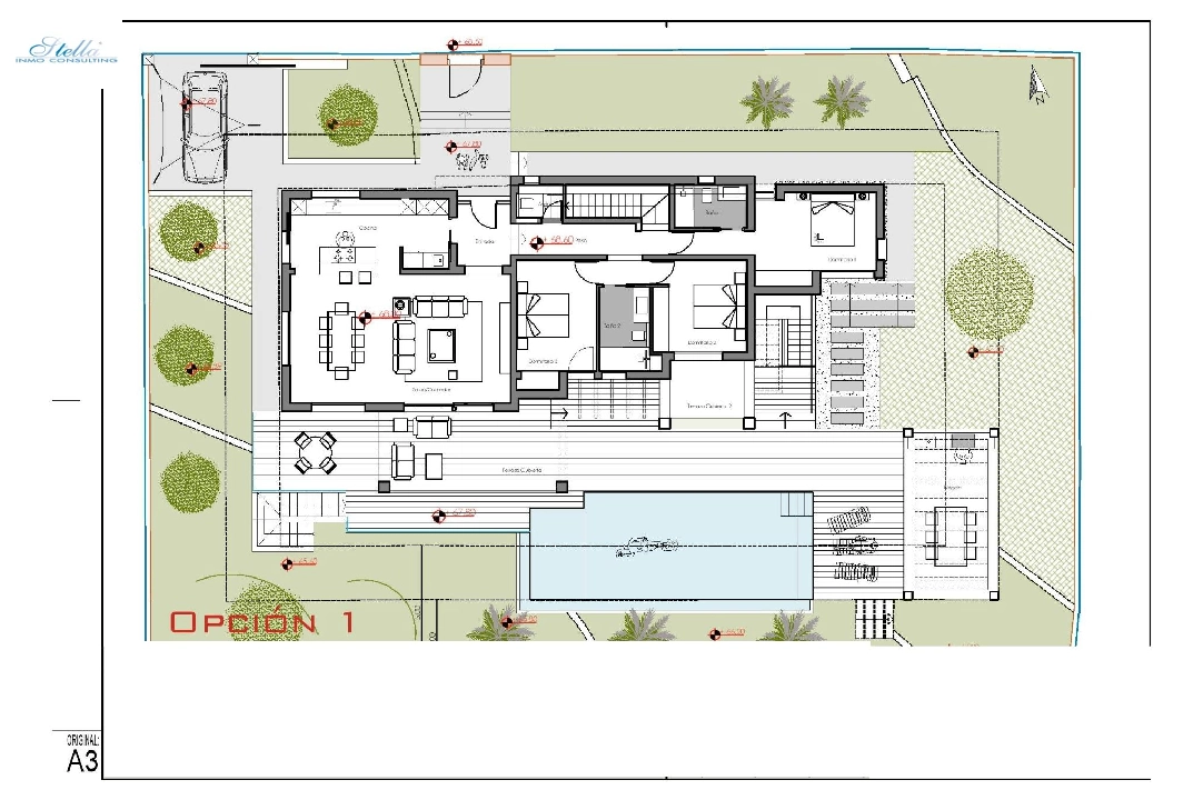 villa en Moraira en vente, construit 261 m², ano de construccion 2023, aire acondicionado, terrain 810 m², 4 chambre, 3 salle de bains, piscina, ref.: AM-12027DA-25