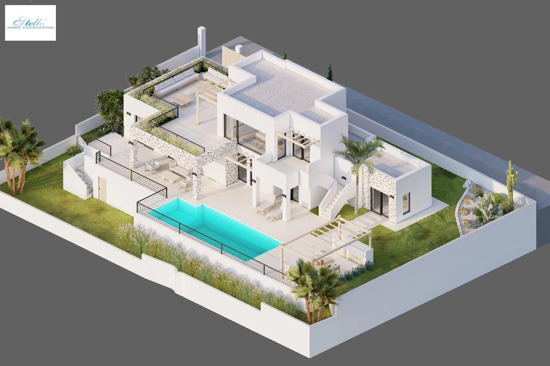 villa en Moraira en vente, construit 261 m², ano de construccion 2023, aire acondicionado, terrain 810 m², 4 chambre, 3 salle de bains, piscina, ref.: AM-12027DA-5